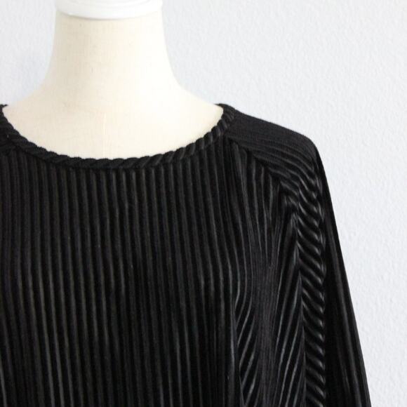 Top Notch Vintage 90s Velour Semi-Sheer Top Size Large - Picture 2 of 5